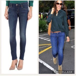 MOTHER The Looker Skinny High Waisted Jeans Lies and Shadows 25
